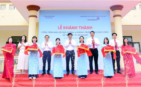 VietinBank tài trợ 6 tỷ đồng xây dựng trường học tại Hải Phòng