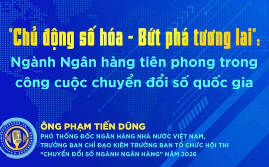 "Chủ động số hóa - Bứt phá tương lai": Ngành ngân hàng tiên phong trong công cuộc chuyển đổi số quốc gia