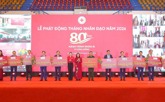 Hưởng ứng Tháng Nhân đạo năm 2026, BIDV ủng hộ 20 tỷ đồng