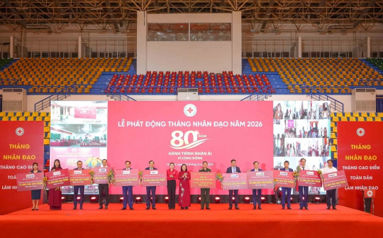 Vietcombank ủng hộ 20 tỷ đồng hưởng ứng “Tháng Nhân đạo” năm 2026
