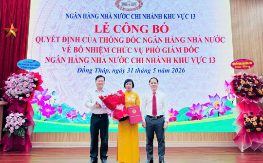 Bổ nhiệm bà Bùi Thị Thuý Hằng giữ chức Phó Giám đốc NHNN Khu vực 13