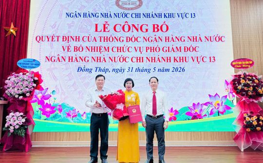 Bổ nhiệm bà Bùi Thị Thuý Hằng giữ chức Phó Giám đốc NHNN Khu vực 13