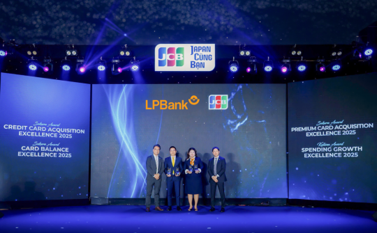 LPBank thắng lớn với 4 giải thưởng từ Tổ chức Thẻ Quốc tế JCB
