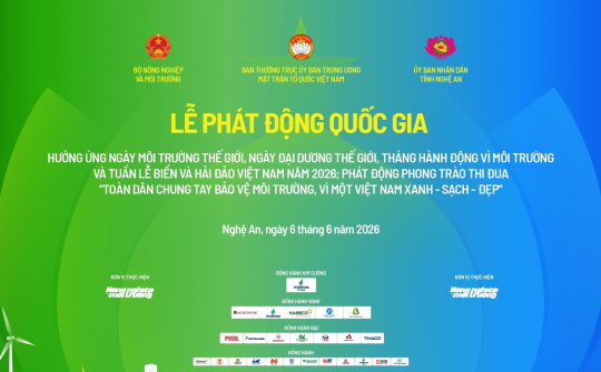 Agribank đồng hành chuỗi sự kiện hưởng ứng Ngày Môi trường thế giới và Ngày Đại dương thế giới năm 2026