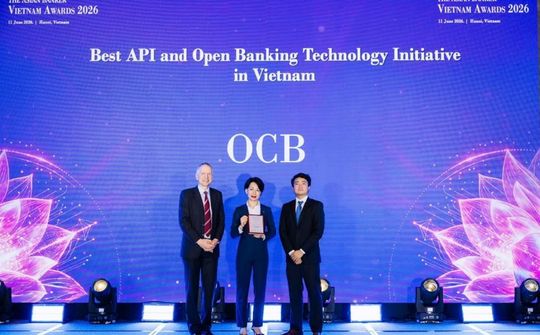 OCB nhận giải thưởng API và Open Banking từ The Asian Banker, tiếp tục vào Top 50 Doanh nghiệp Phát triển Bền vững 2026