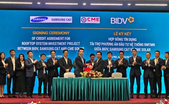 BIDV đồng hành thành viên Tập đoàn Samsung phát triển năng lượng xanh tại Việt Nam