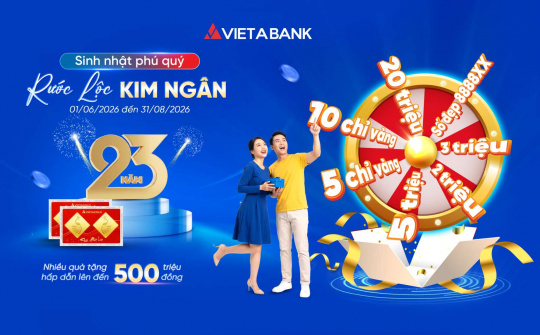 VietABank tri ân khách hàng dịp kỷ niệm 23 năm thành lập