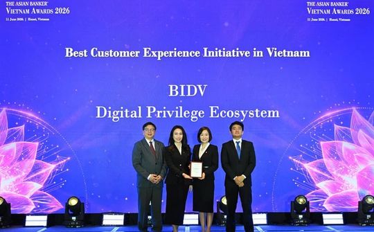 BIDV nhận giải thưởng Sáng kiến Trải nghiệm khách hàng tốt nhất Việt Nam