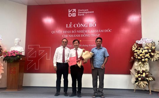 VDB bổ nhiệm lại ông Nguyễn Minh Thành làm Giám đốc VDB Đồng Tháp
