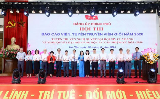 Đảng bộ Ngân hàng Nhà nước tham gia Hội thi Báo cáo viên, Tuyên truyền viên giỏi đầu tiên của Đảng bộ Chính phủ