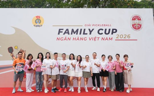 Công đoàn Hiệp hội Ngân hàng Việt Nam tham gia Giải Pickleball Family Cup Ngân hàng Việt Nam 2026