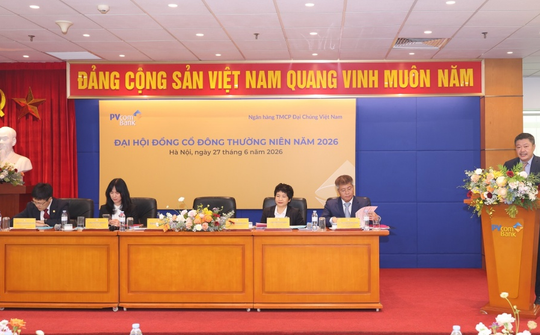 ĐHĐCĐ PVcomBank thông qua kế hoạch kinh doanh năm 2026, báo cáo kết quả 2025