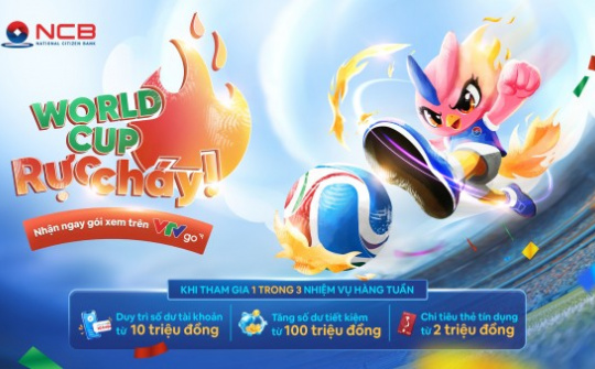 NCB tặng gói xem FIFA World Cup 2026™ trên VTVgo cho khách hàng