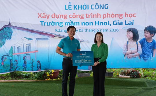ABBank thêm lớp học cho trẻ em vùng khó khăn Gia Lai