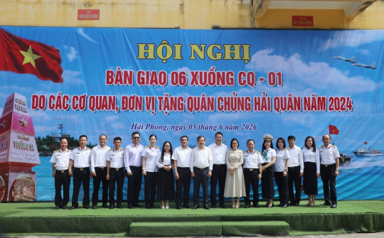 Agribank, BIDV, VietinBank, Vietcombank hỗ trợ xuồng CQ-01 cho Quân chủng Hải quân