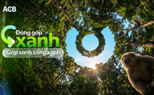 ACB ra mắt tính năng "Đóng góp xanh" trên ứng dụng ACB ONE, kết nối người dùng với các dự án bảo tồn thiên nhiên