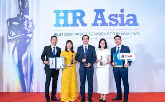 NCB nhận 3 giải thưởng tại HR Asia Awards 2026