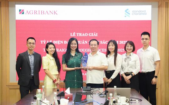 Agribank được Standard Chartered vinh danh về chất lượng thanh toán quốc tế