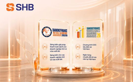 SHB nhận 4 giải thưởng tại Asian Banking & Finance Awards 2026