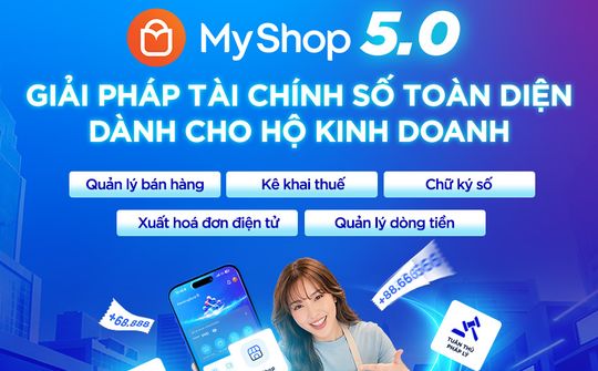 KienlongBank ra mắt MyShop 5.0: Giải pháp thanh toán và quản lý tích hợp hóa đơn điện tử cho Hộ kinh doanh