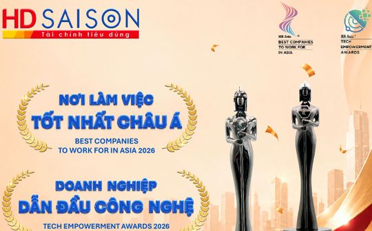 HD SAISON nhận 2 giải thưởng tại HR Asia Awards 2026