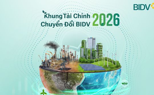 BIDV ban hành Khung Tài chính chuyển đổi 2026 hỗ trợ lộ trình giảm phát thải