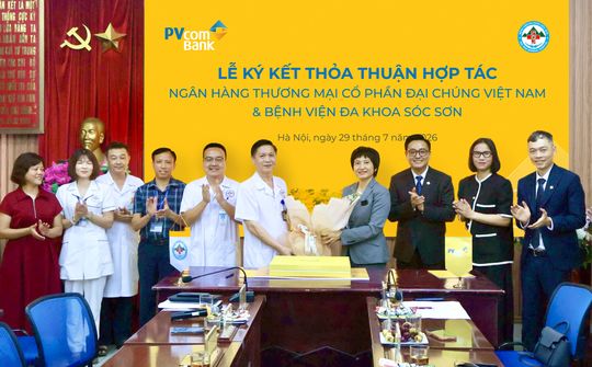 PVcomBank hợp tác Bệnh viện Đa khoa Sóc Sơn đẩy mạnh thanh toán số