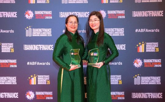 Vietcombank nhận cú đúp giải thưởng quản lý rủi ro tại Asian Banking & Finance Awards 2026