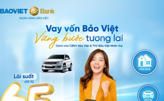 BAOVIET Bank ưu đãi vay cho cán bộ, nhân viên hệ sinh thái Bảo Việt
