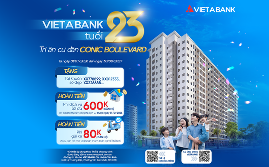 VietABank tri ân cư dân Conic Boulevard với nhiều ưu đãi tài chính
