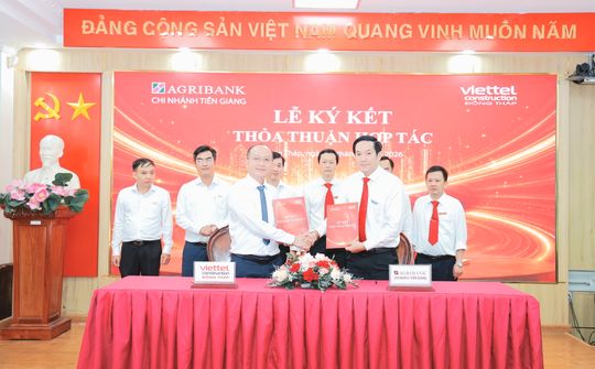 Agribank chi nhánh Tiền Giang và Chi nhánh Công trình Viettel Đồng Tháp ký kết thỏa thuận hợp tác chiến lược
