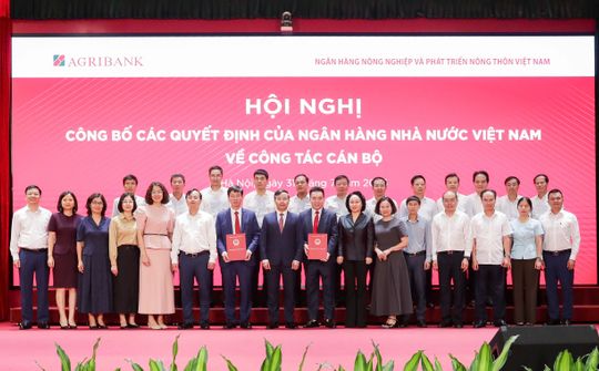 Agribank tổ chức Hội nghị công bố các quyết định của Ngân hàng Nhà nước về công tác cán bộ