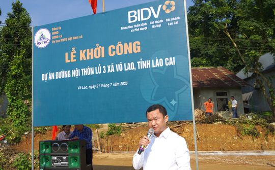 BIDV hỗ trợ khởi công đường nội thôn ở tỉnh Lào Cai