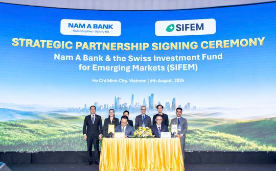 Nam A Bank ký thỏa thuận tín dụng xanh với SIFEM AG (Thụy Sĩ), nâng tổng vốn quốc tế huy động gần 350 triệu USD