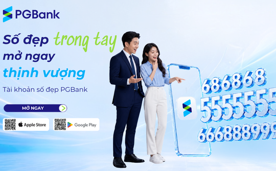 PGBank ra mắt phiên bản mới tài khoản thanh toán số đẹp