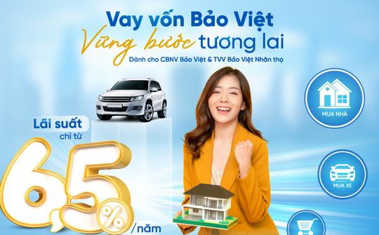 BAOVIET Bank cập nhật lãi suất ưu đãi chương trình vay dành cho cán bộ nhân viên Bảo Việt và tư vấn viên Bảo Việt Nhân thọ