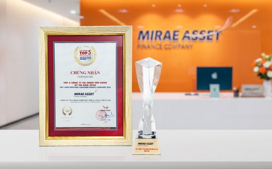 Mirae Asset vào ‘Top 5 công ty tài chính uy tín 2026’
