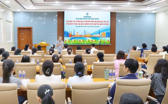 SAIGONBANK tổ chức tập huấn cập nhật chính sách thuế mới trên toàn hệ thống