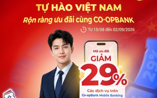 Co-opBank triển khai chương trình ưu đãi nhân dịp Quốc khánh 2/9