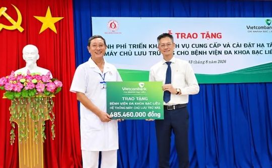 Vietcombank Bạc Liêu tài trợ hạ tầng lưu trữ dữ liệu cho Bệnh viện Đa khoa Bạc Liêu