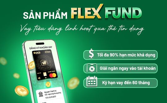 OCB ra mắt giải pháp Flex Fund - Vay tiêu dùng linh hoạt qua thẻ tín dụng