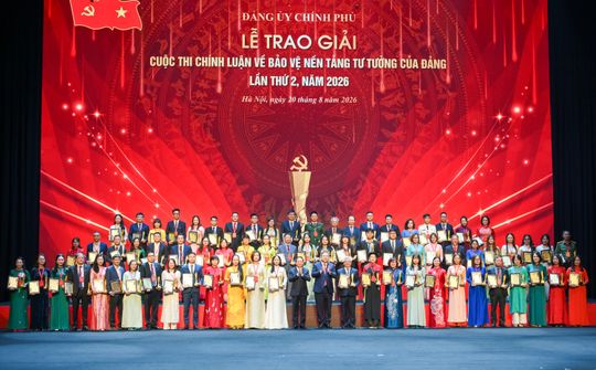 Nhiều đơn vị ngành Ngân hàng đạt giải cao tại Cuộc thi chính luận về bảo vệ nền tảng tư tưởng của Đảng lần thứ 2, năm 2026