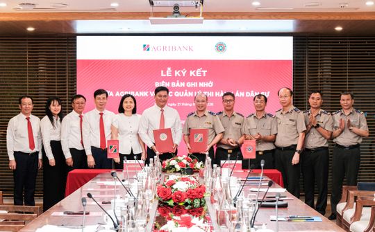 Agribank và Cục Quản lý Thi hành án dân sự ký kết Biên bản ghi nhớ hợp tác