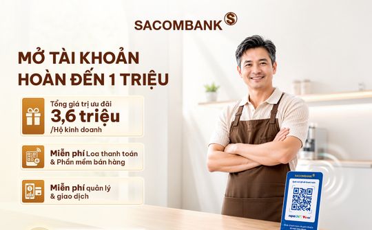 SACOMBANK triển khai chương trình ưu đãi cho cá nhân và hộ kinh doanh đến cuối năm