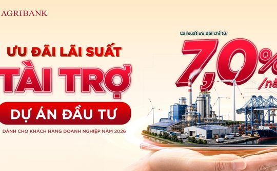 Agribank dành 30.000 tỷ đồng tín dụng trung - dài hạn tài trợ các dự án đầu tư doanh nghiệp