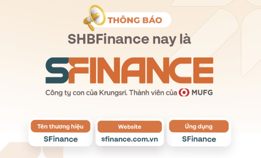 SHBFinance chính thức đổi tên thành SFinance