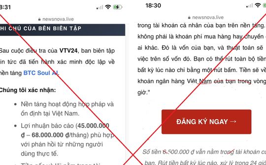 Cảnh báo thủ đoạn giả mạo báo chí và thương hiệu Vietcombank để dụ dỗ đầu tư nền tảng tiền số trái phép