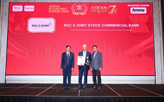 Bac A Bank được vinh danh Top 10 Doanh nghiệp tiêu biểu ASEAN 2026