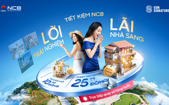 NCB triển khai chương trình quay số trúng thưởng cho khách hàng gửi tiết kiệm