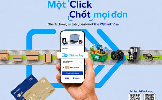 PGBank ra mắt tính năng thanh toán Click to Pay cho thẻ Visa